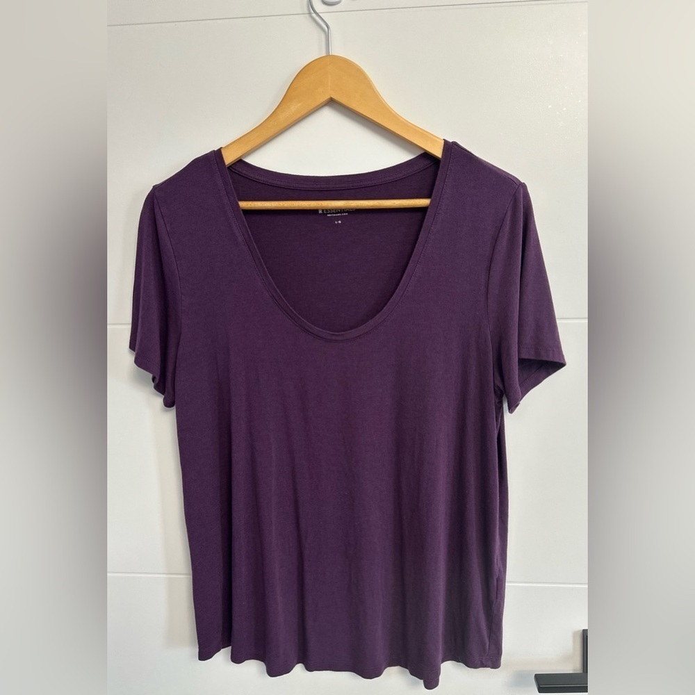 💝 Reitmans Women’s R Essentials Short Sleeve Shirt- Size L 💝